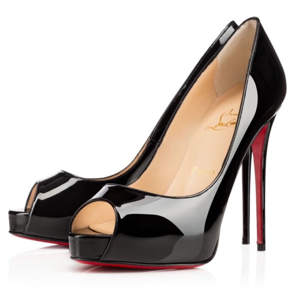 Christian Louboutin New Very Privé peep toe pumps - Size 34 1/2
